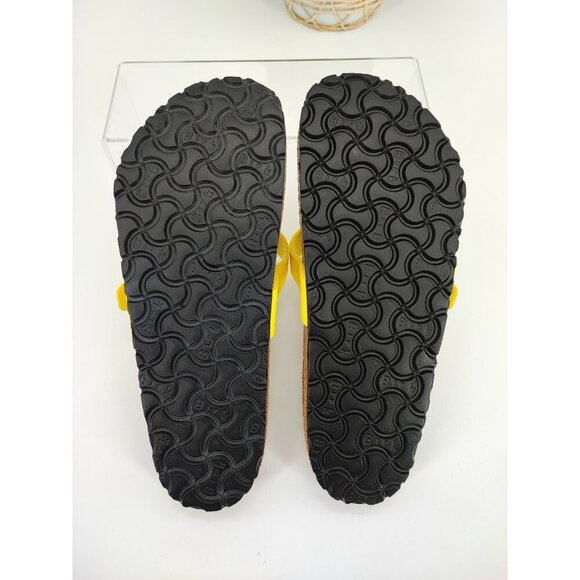 Birkenstock Women's Yellow Strap Thong Sandals Size 7 US - Picture 7 of 10